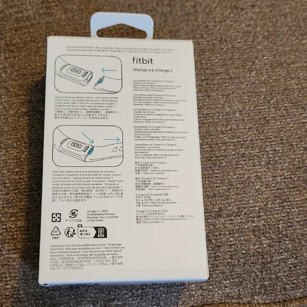 Fitbit White Arm & Wristband Clips